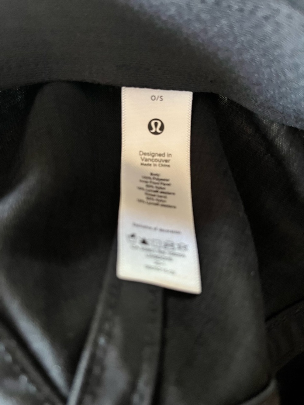 lululemon athletica Black Classic Logo Baseball Cap. One size never wore - Picture 2 of 5